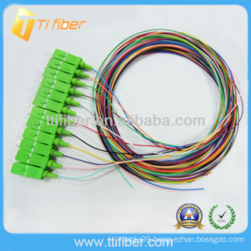 SC/APC 12 fiber cores colors Fiber optic pigtail